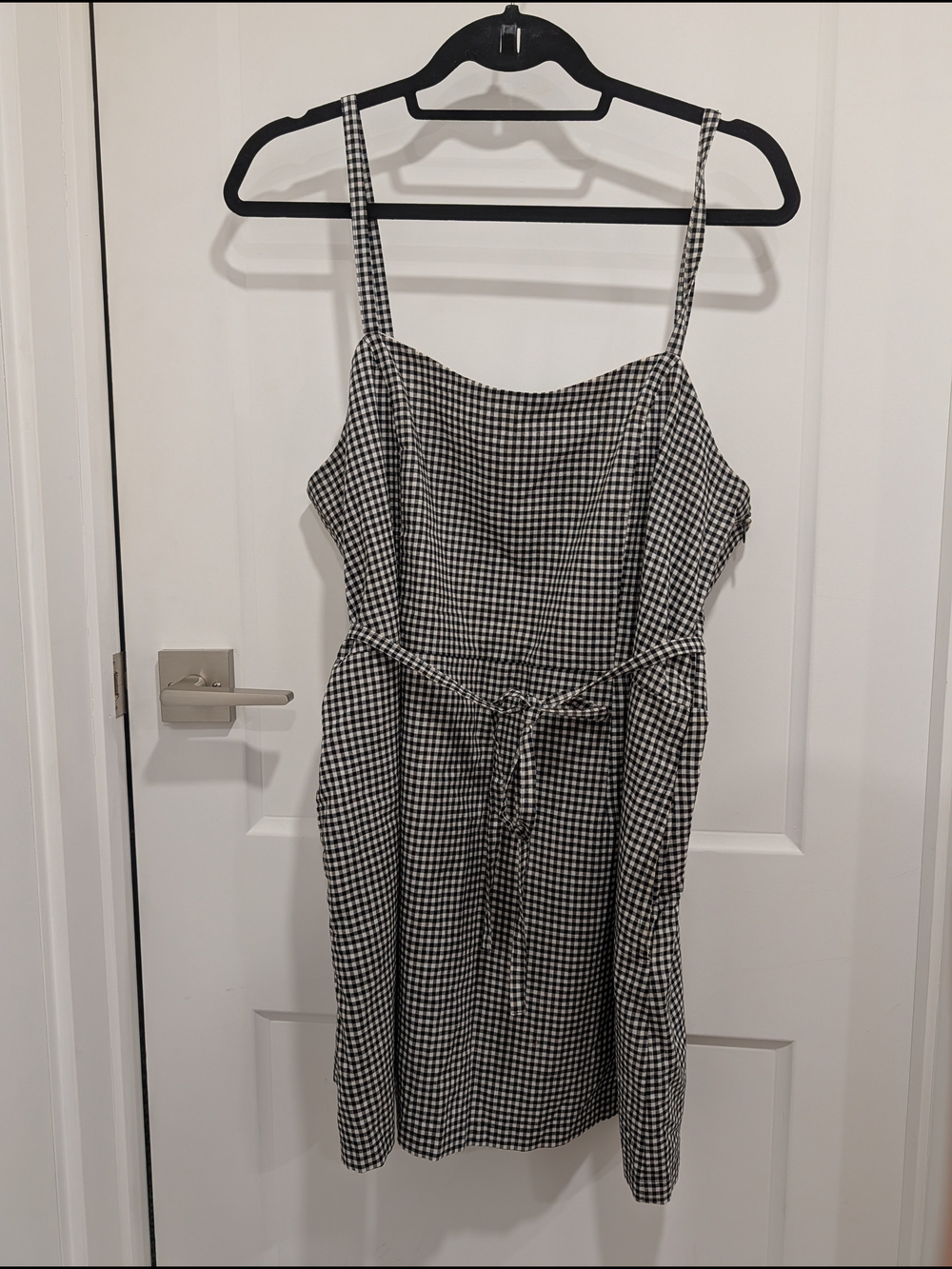 Frank And Oak Gingham Mini Dress 100% Cotton